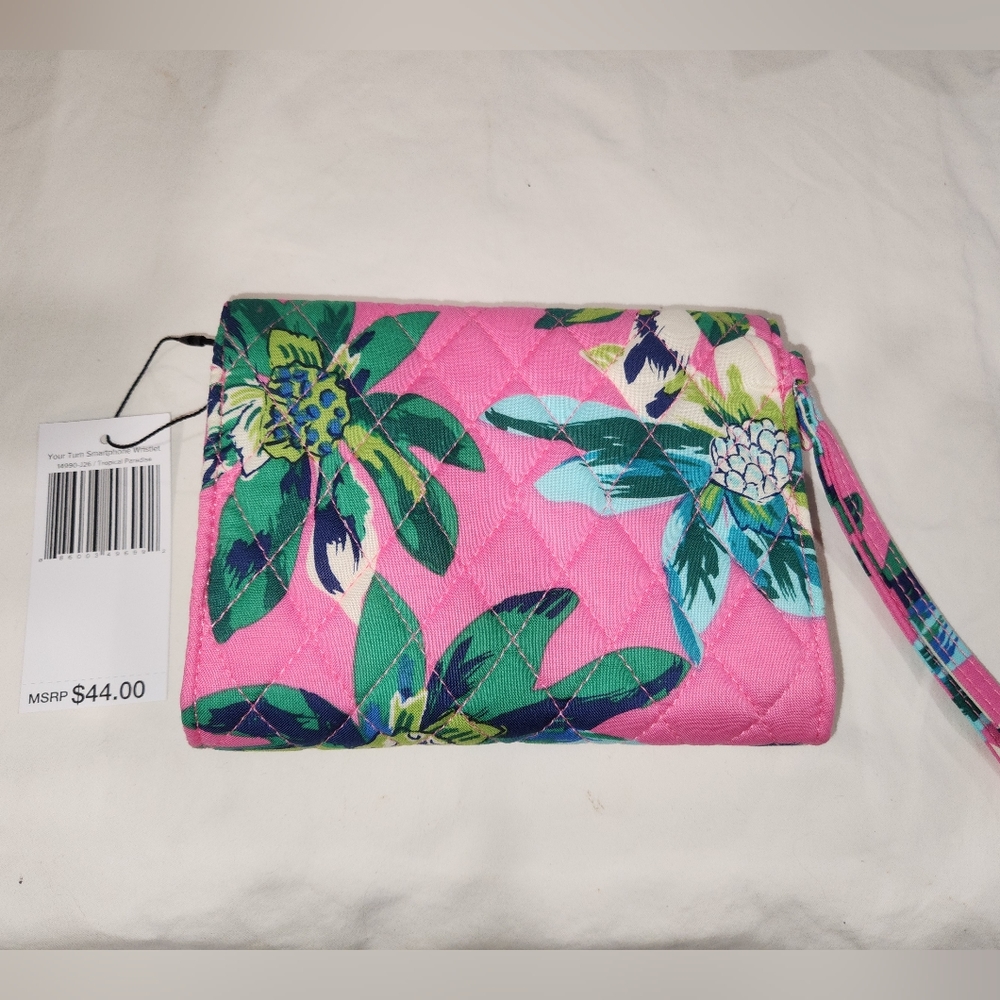 Vera Bradley Your Turn Smartphone Wristlet Tropical Paradise - Picture 2 of 5